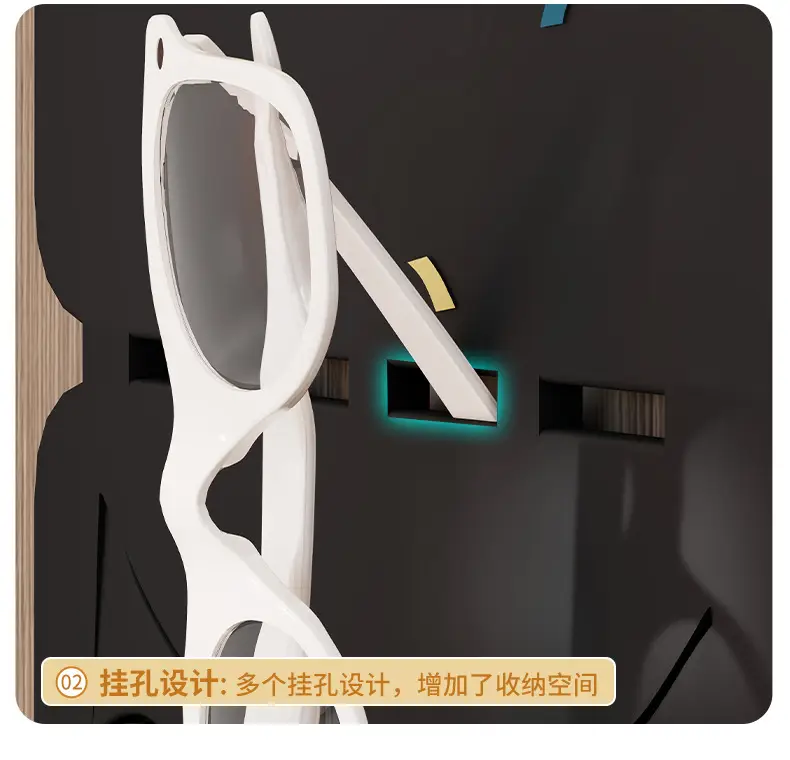 Wall Mounted Hat Storage Rack with 12 Colors — feature 14