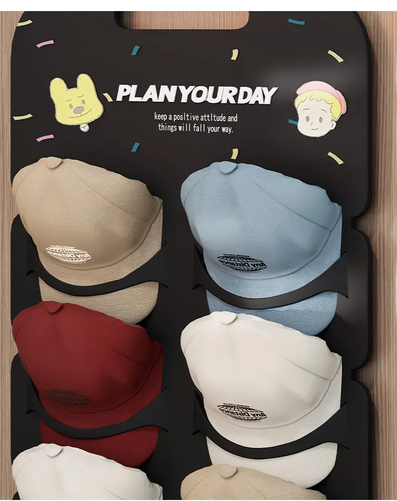 Wall Mounted Hat Storage Rack with 12 Colors — feature 7