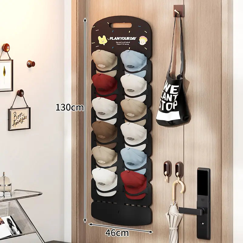 Wall Mounted Hat Storage Rack with 12 Colors - Image 2