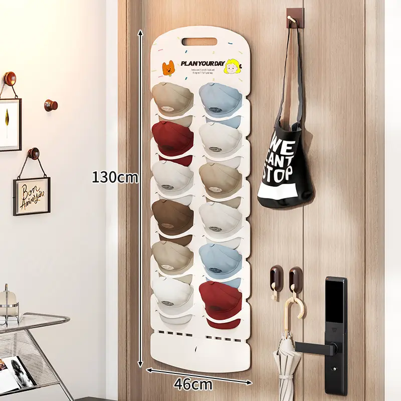 Wall Mounted Hat Storage Rack with 12 Colors - Image 5