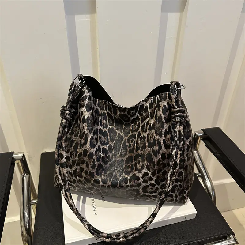 Women Leopard Print Shoulder Bag 2025 Spring New - Image 5