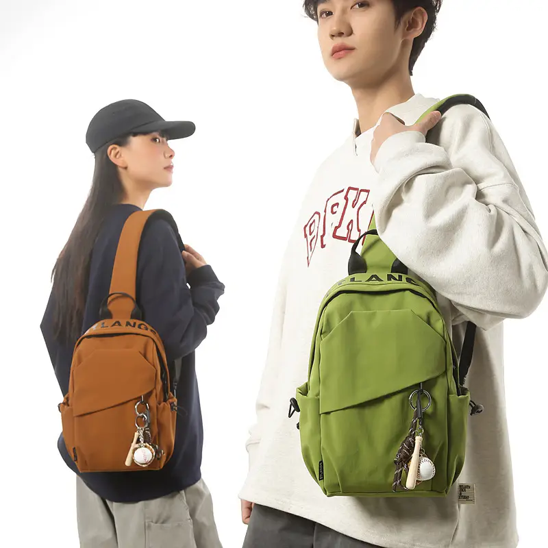 Green Crossbody Backpack for Men Lightweight Fashion - Image 7