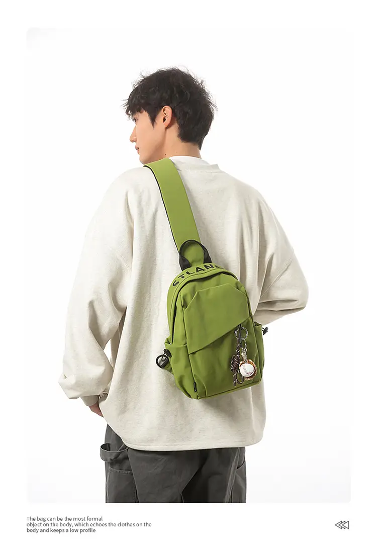 Green Crossbody Backpack for Men Lightweight Fashion — feature 10