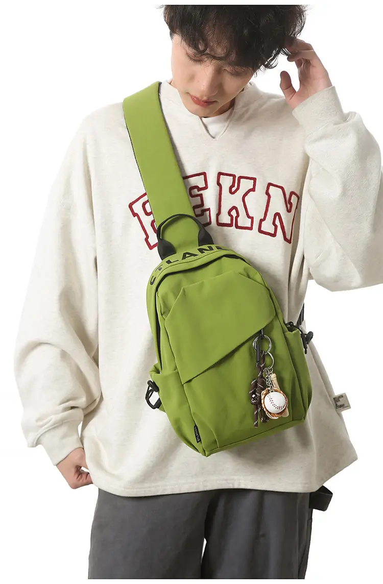 Green Crossbody Backpack for Men Lightweight Fashion — feature 11