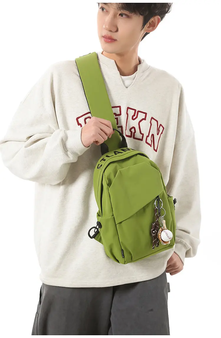 Green Crossbody Backpack for Men Lightweight Fashion — feature 12