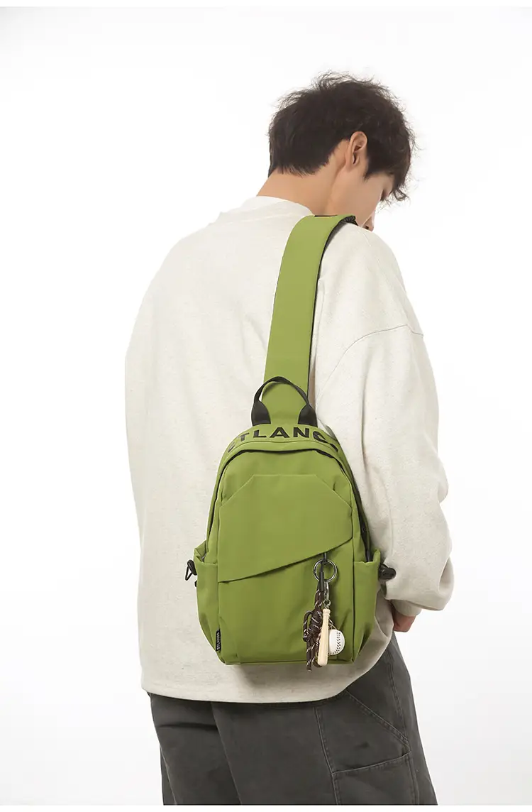 Green Crossbody Backpack for Men Lightweight Fashion — feature 13