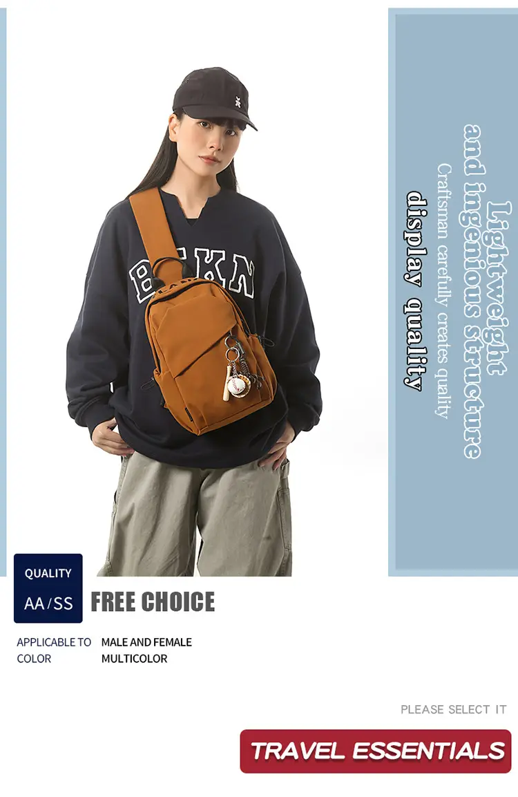 Green Crossbody Backpack for Men Lightweight Fashion — feature 2