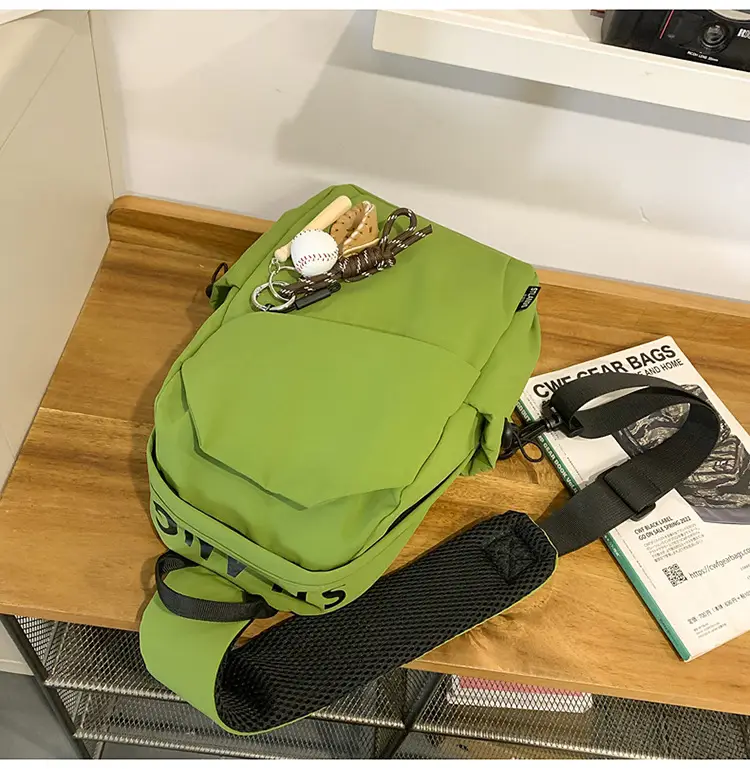 Green Crossbody Backpack for Men Lightweight Fashion — feature 45