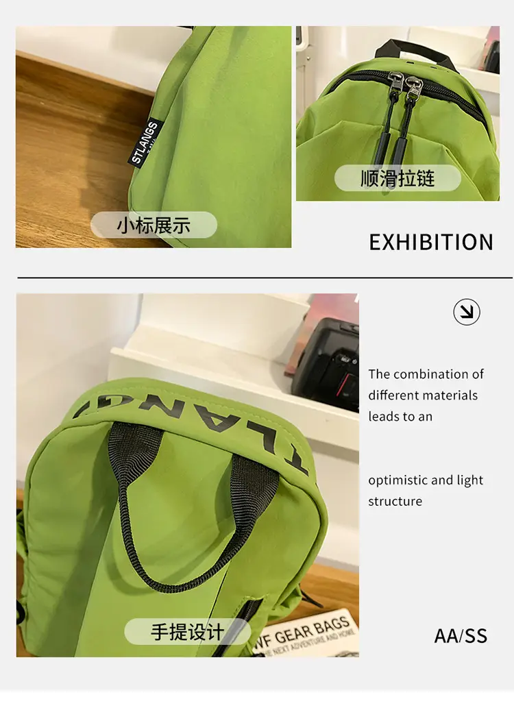 Green Crossbody Backpack for Men Lightweight Fashion — feature 47