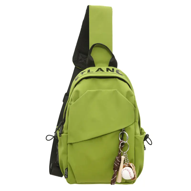 Green Crossbody Backpack for Men Lightweight Fashion - Image 3