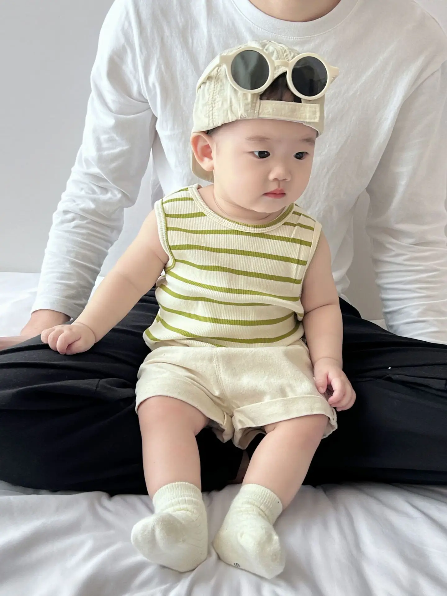 Baby Summer Striped Vest Vestless Top for Boys - Image 5
