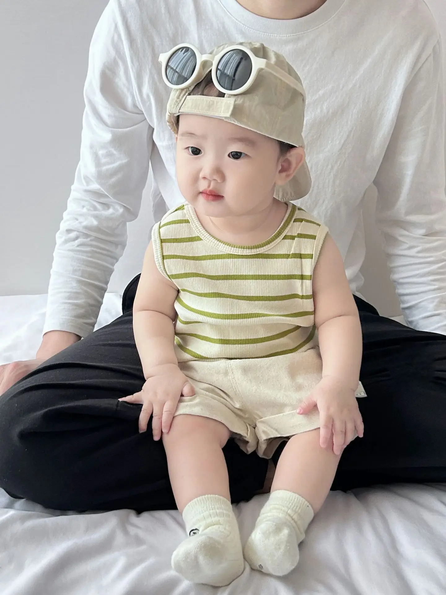 Baby Summer Striped Vest Vestless Top for Boys - Image 6