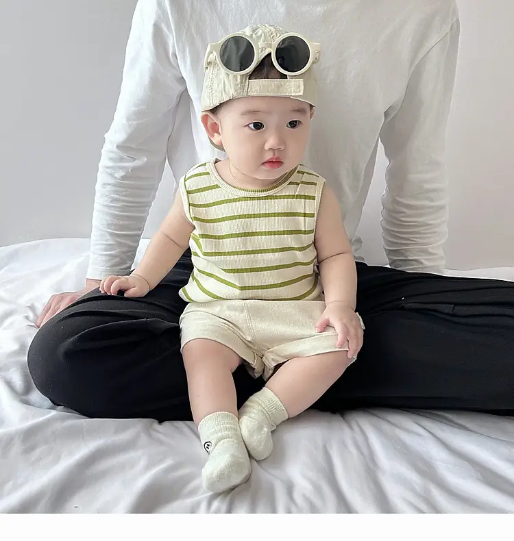 Baby Summer Striped Vest Vestless Top for Boys — feature 12
