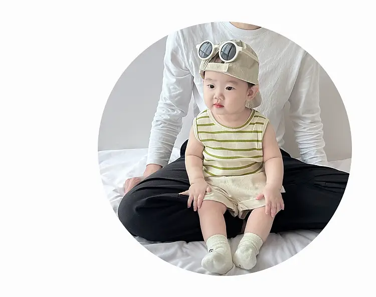 Baby Summer Striped Vest Vestless Top for Boys — feature 13