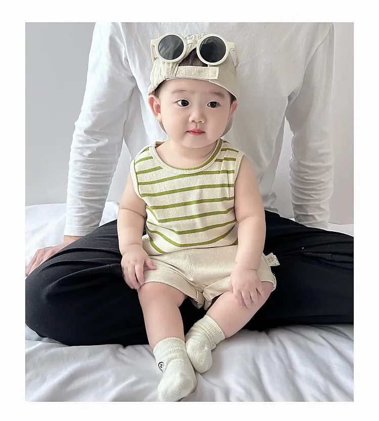Baby Summer Striped Vest Vestless Top for Boys — feature 14
