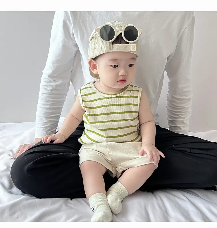 Baby Summer Striped Vest Vestless Top for Boys — feature 15