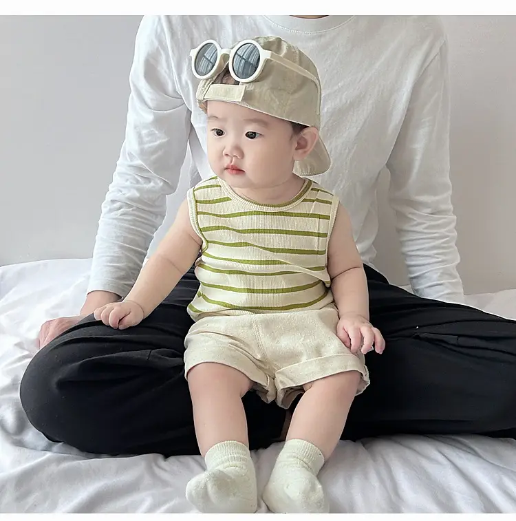 Baby Summer Striped Vest Vestless Top for Boys — feature 16