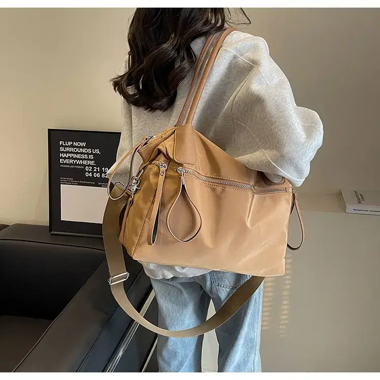 2024 Women's Black Crossbody Tote Bag Large Capacity — feature 11