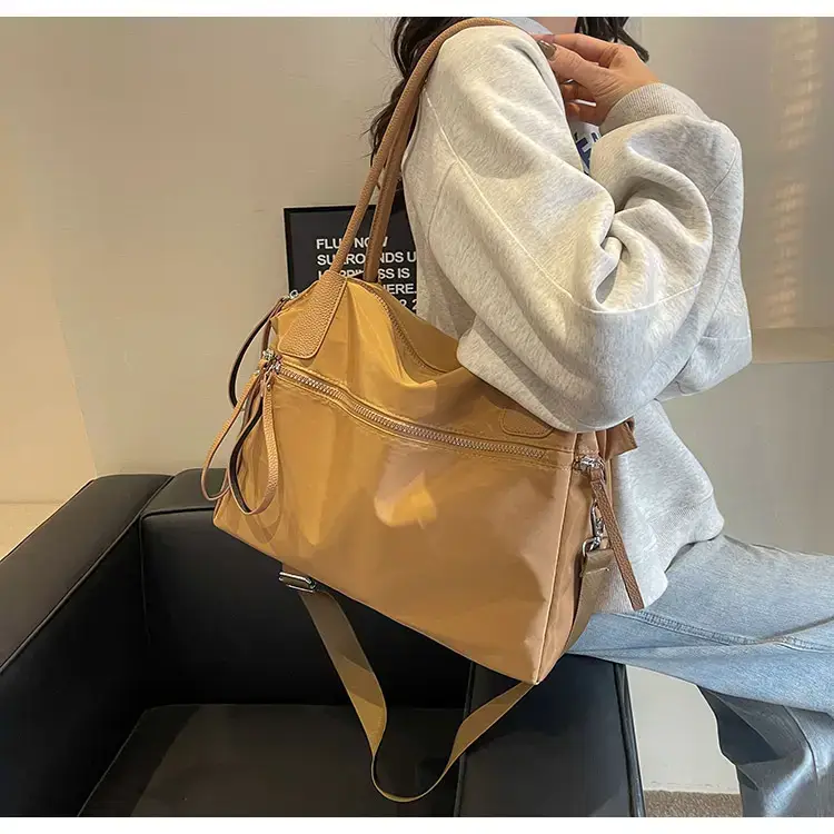 2024 Women's Black Crossbody Tote Bag Large Capacity — feature 12