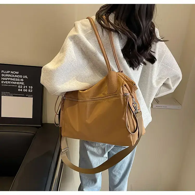 2024 Women's Black Crossbody Tote Bag Large Capacity — feature 15
