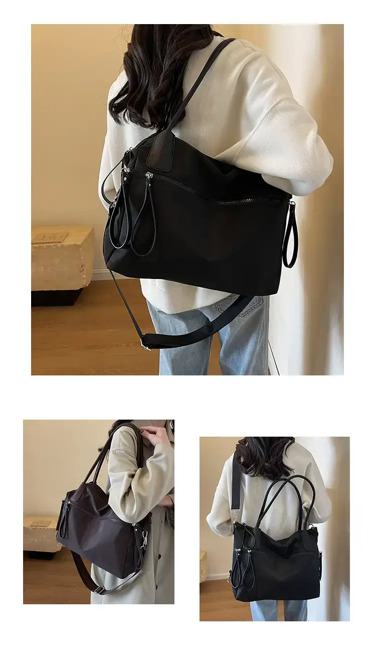 2024 Women's Black Crossbody Tote Bag Large Capacity — feature 48