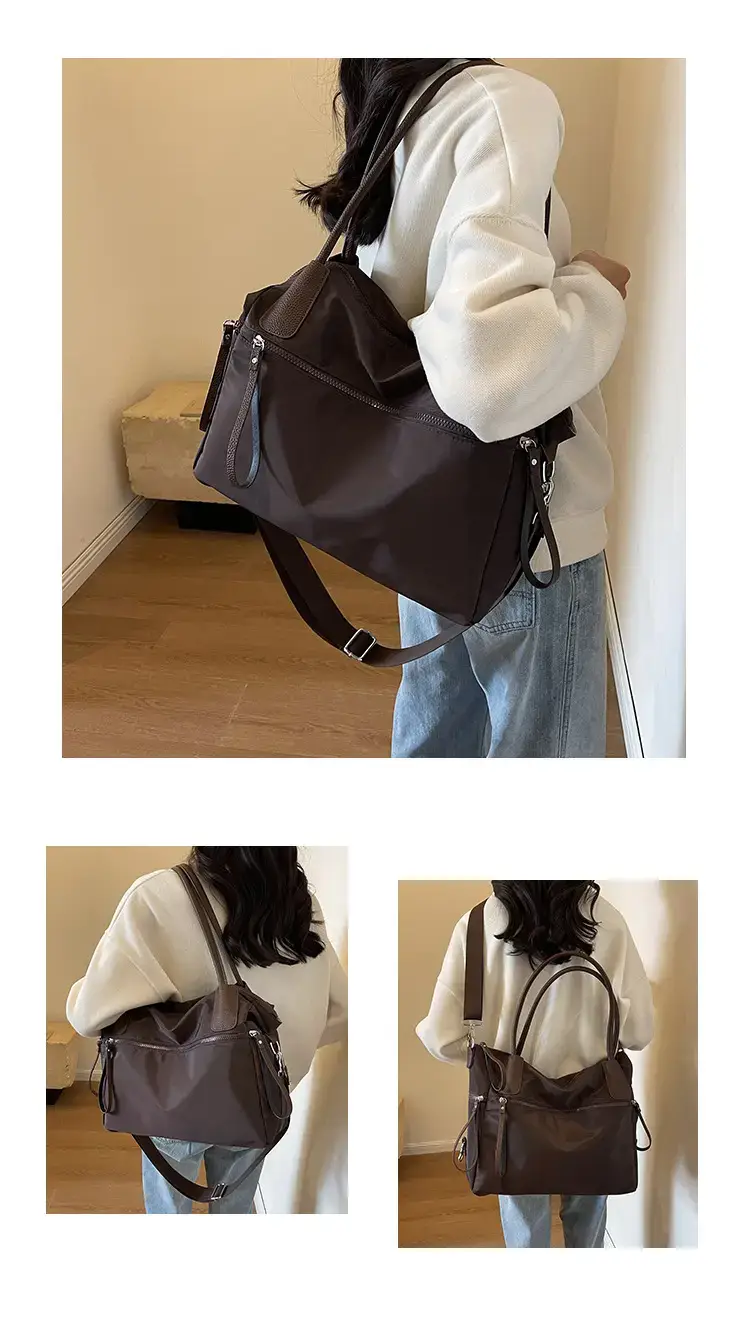 2024 Women's Black Crossbody Tote Bag Large Capacity — feature 49