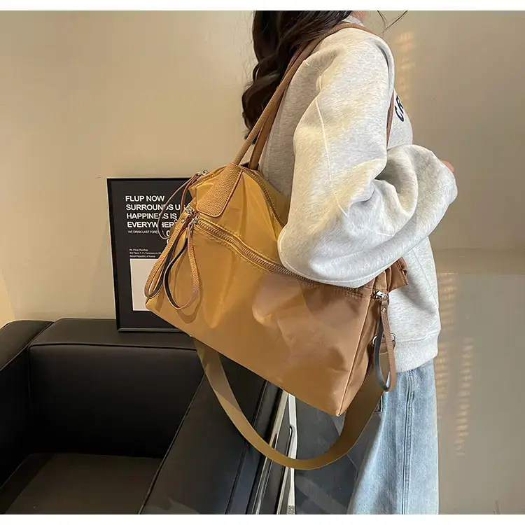 2024 Women's Black Crossbody Tote Bag Large Capacity — feature 8