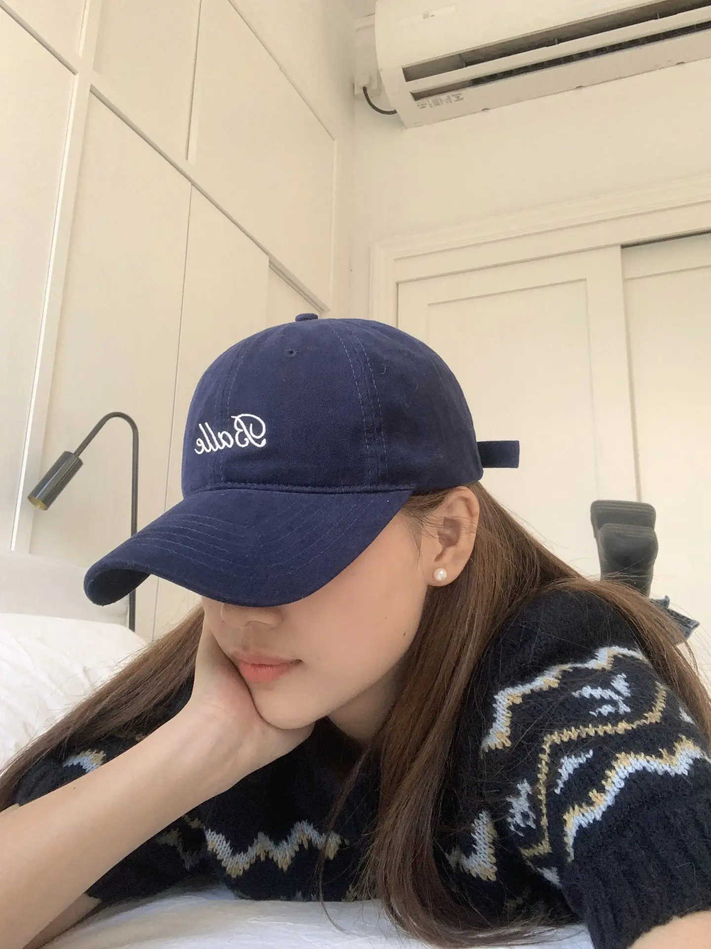Balle Letter Sunscreen Cap Women Black Small — feature 11