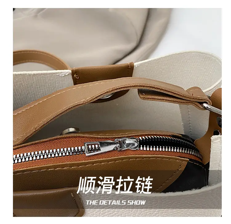 2025 Women's White Leather Shoulder Crossbody Bag with Cute Charm — feature 5