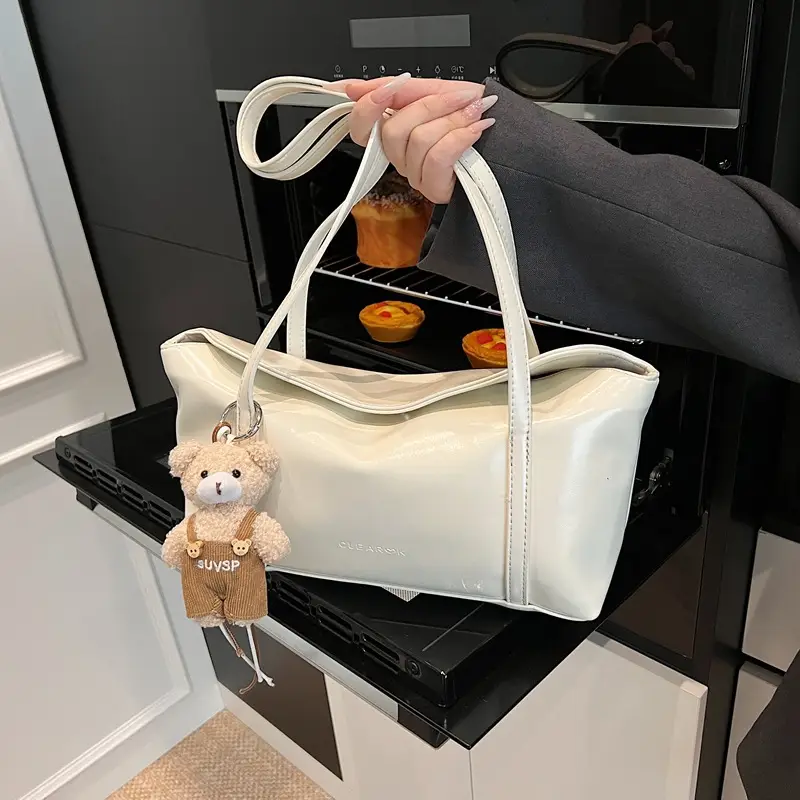 Vintage Work Commuter Bag Women's All-match New Fashion One-shoulder Underarm Bag High-end Sense Handbag luggage and leather goods - Image 9