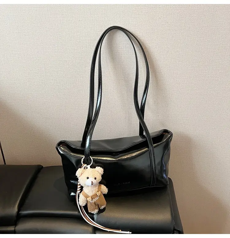 Vintage Work Commuter Bag Women's All-match New Fashion One-shoulder Underarm Bag High-end Sense Handbag luggage and leather goods - Image 5