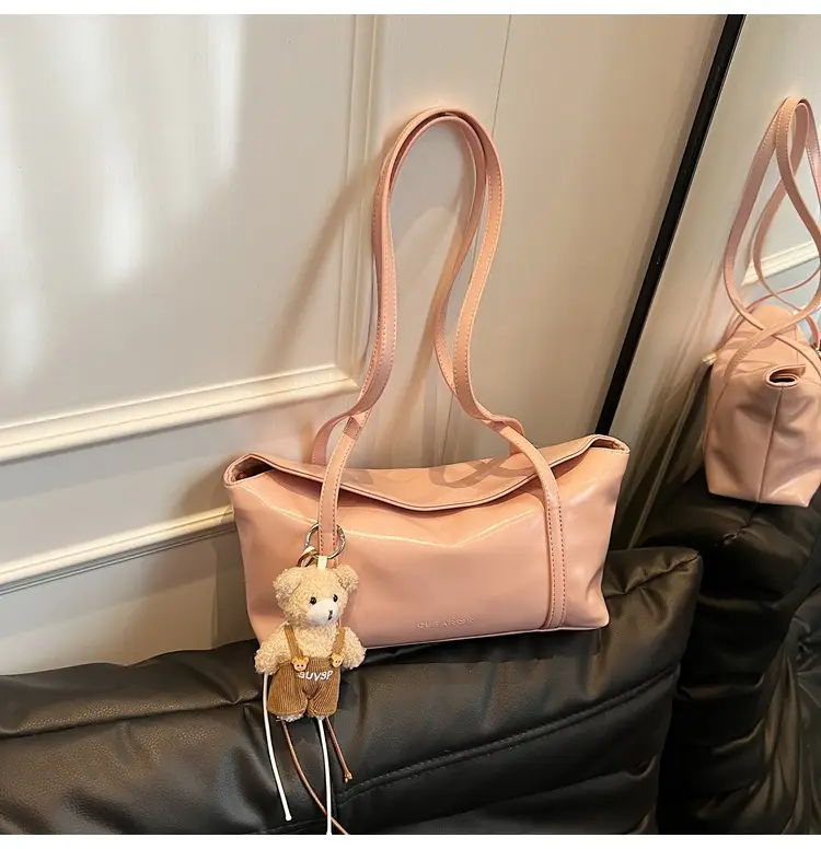 Vintage Work Commuter Bag Women's All-match New Fashion One-shoulder Underarm Bag High-end Sense Handbag luggage and leather goods - Image 8