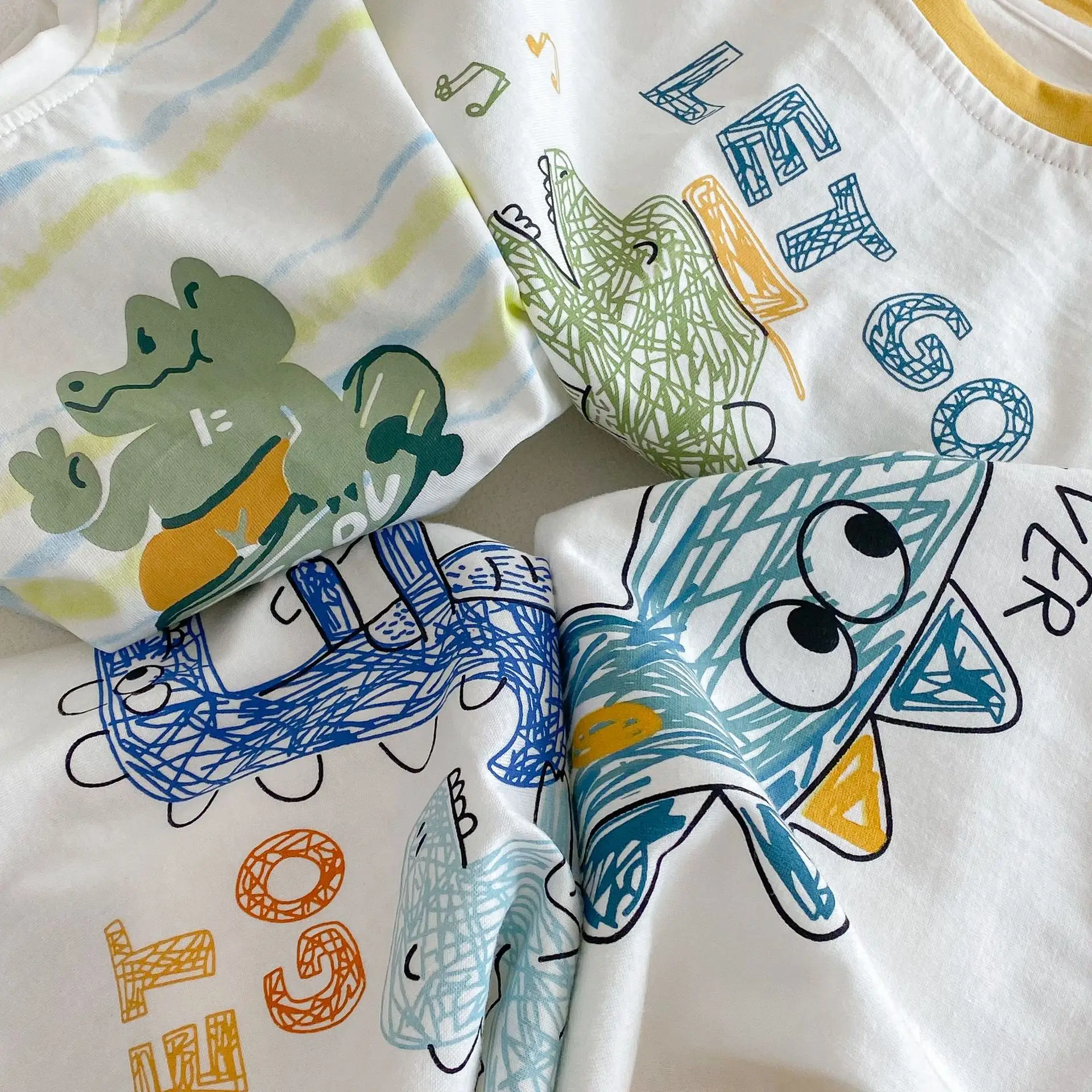Boys Striped Cartoon T-Shirt 2026 Summer - Image 5