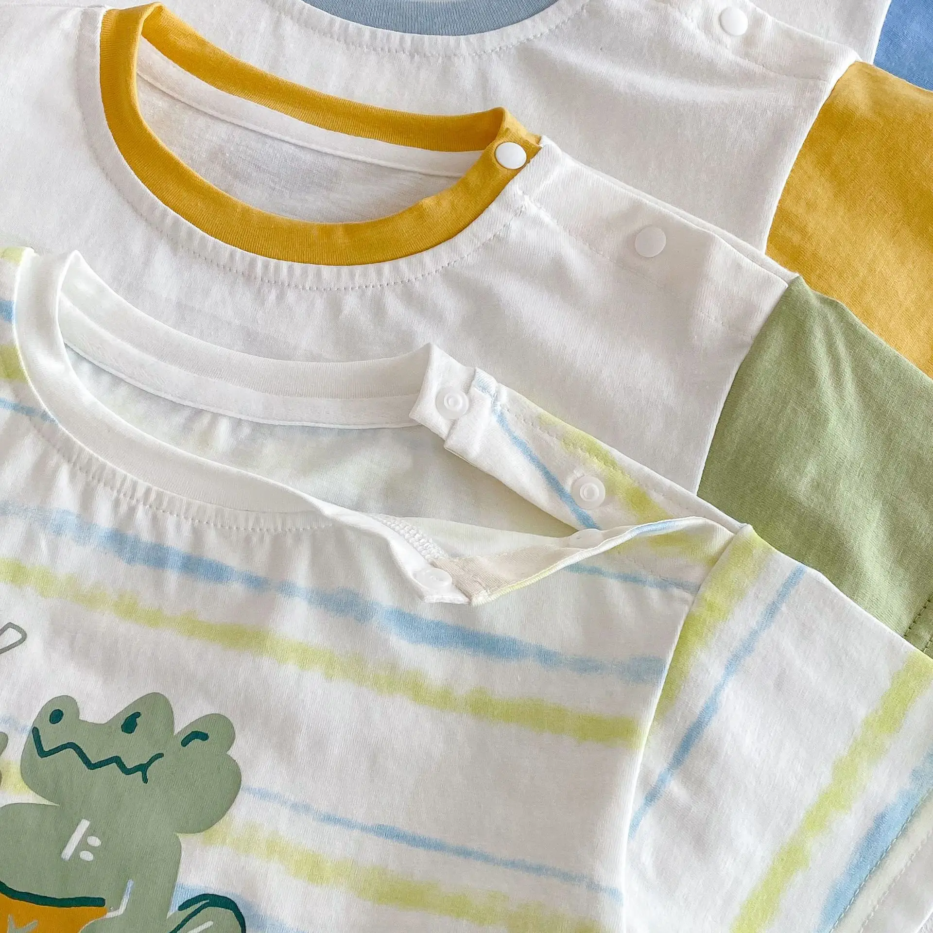 Boys Striped Cartoon T-Shirt 2026 Summer - Image 6