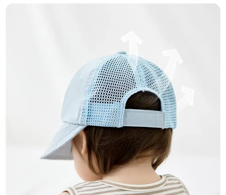 Nido Bear Beige Mesh Cap for Boys Girls Baby — feature 13