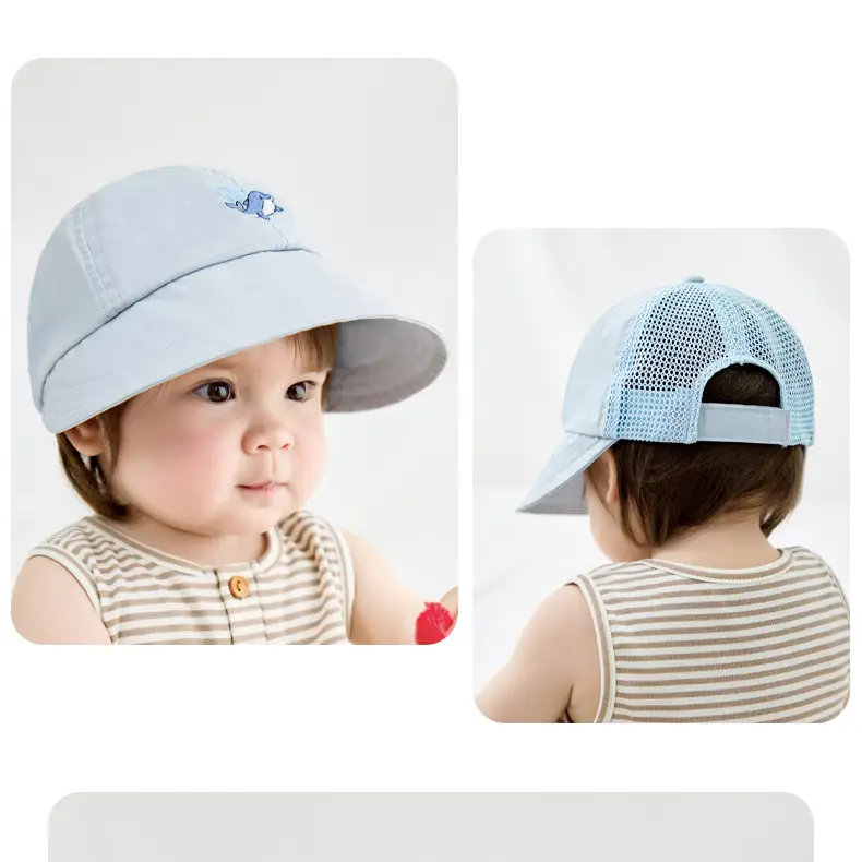 Nido Bear Beige Mesh Cap for Boys Girls Baby — feature 22