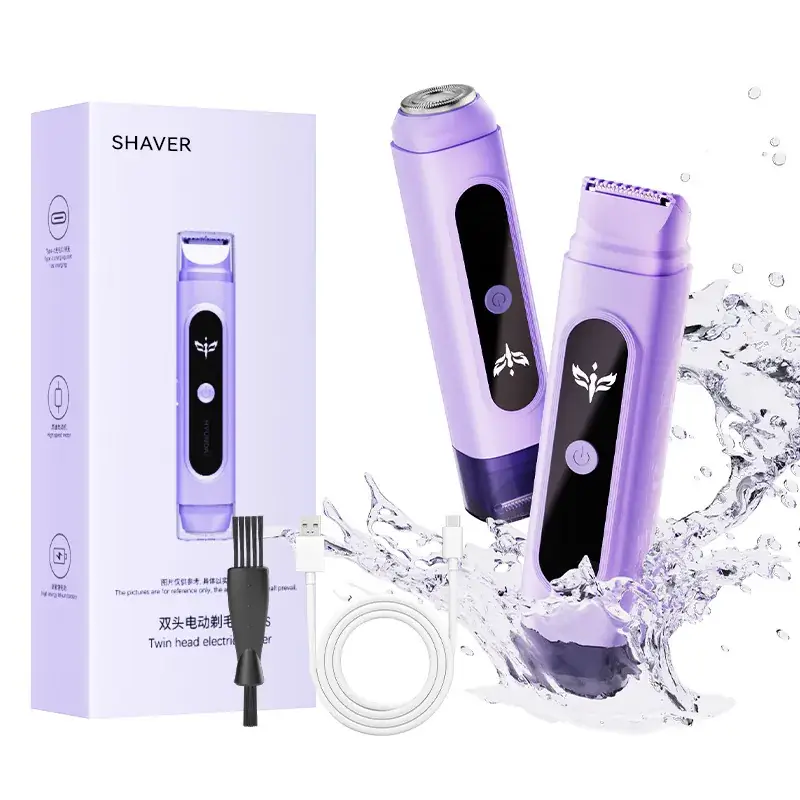 Pink Double-Head Electric Shaving Device for Women - Image 6
