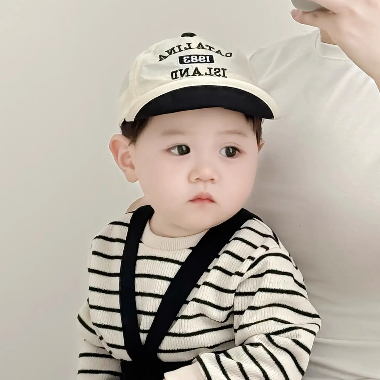 Cute Baby Sun Hat White Black Cap Men Women - Image 17