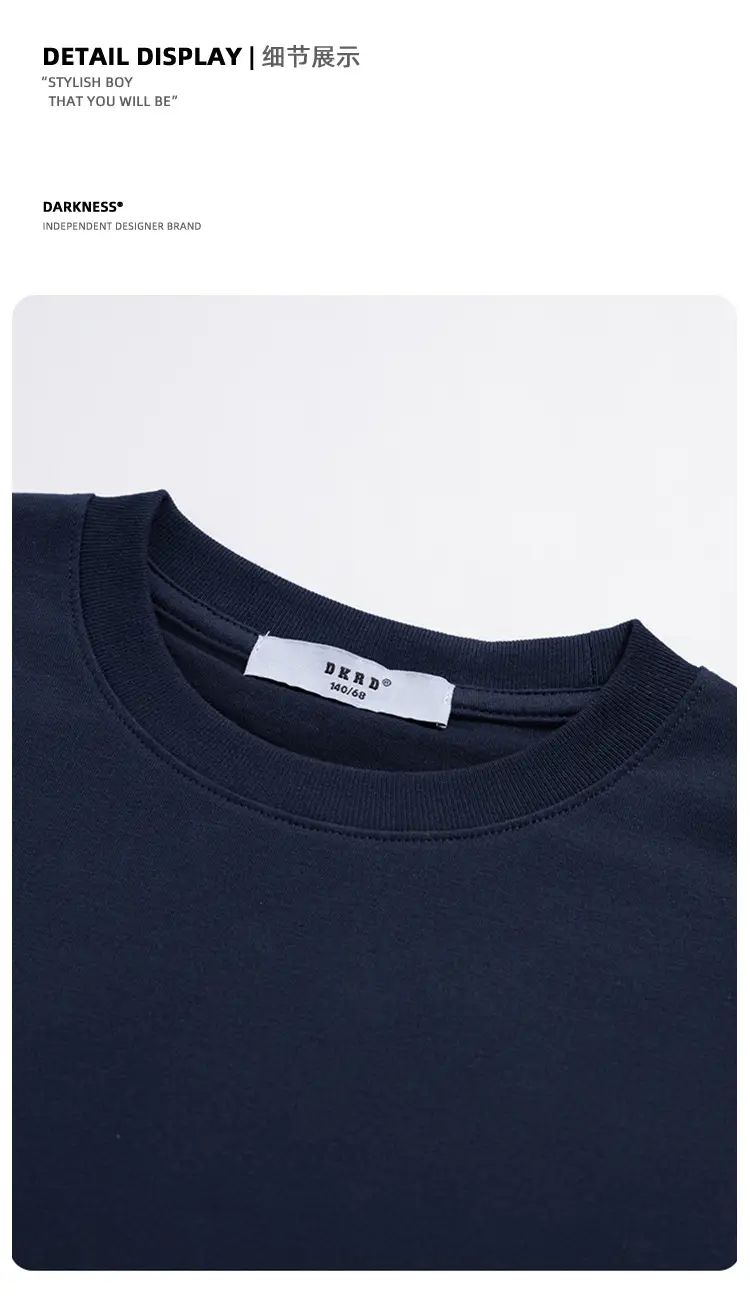 Kids Let's Go Sweatshirt Navy Blue Long Sleeve — feature 34