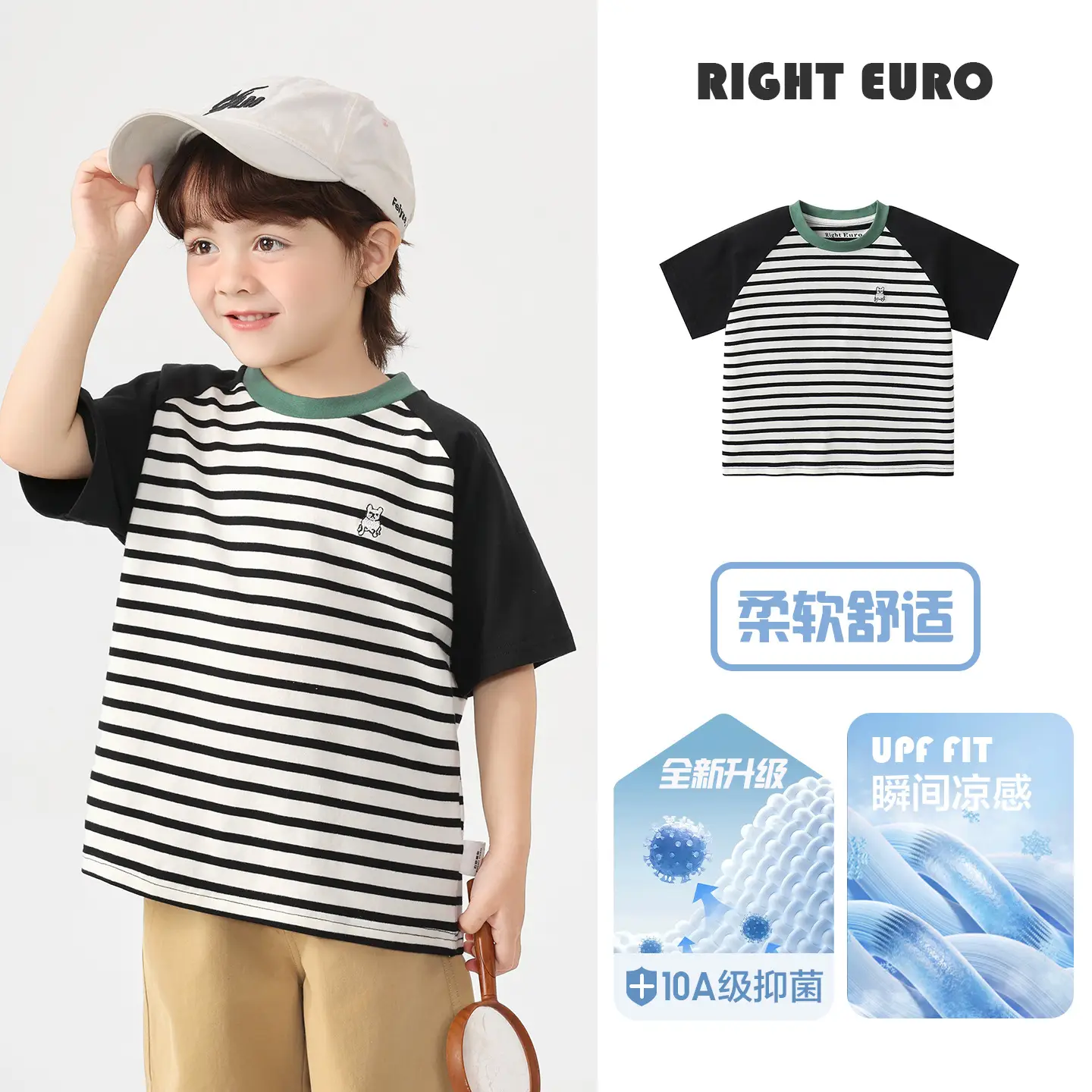 Right Euro Boys T-Shirt Red Cotton Summer Wear - Image 6