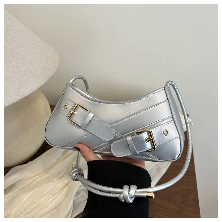 Silver Underarm Bag 2025 New Women Shoulder Bag — feature 34