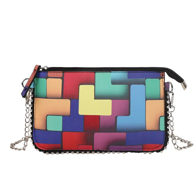 Women's Painted Colorful Chain Crossbody Bag 2025