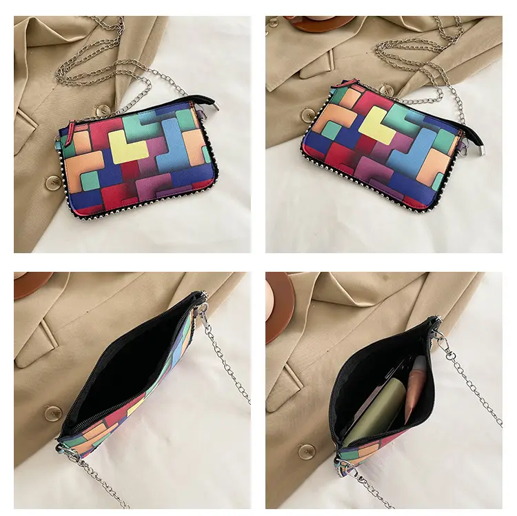 Women's Painted Colorful Chain Crossbody Bag 2025 — feature 10