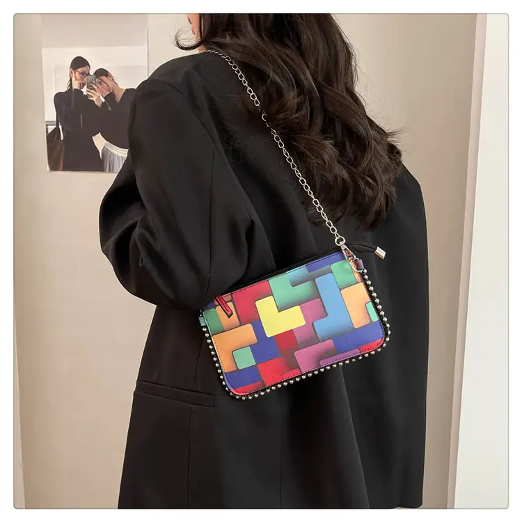 Women's Painted Colorful Chain Crossbody Bag 2025 — feature 16