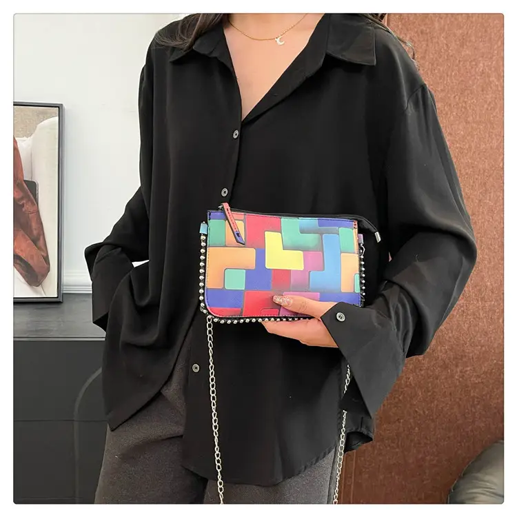 Women's Painted Colorful Chain Crossbody Bag 2025 — feature 19