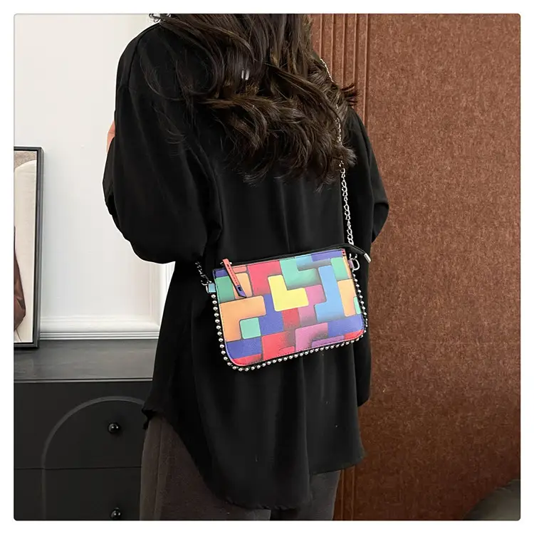Women's Painted Colorful Chain Crossbody Bag 2025 — feature 21
