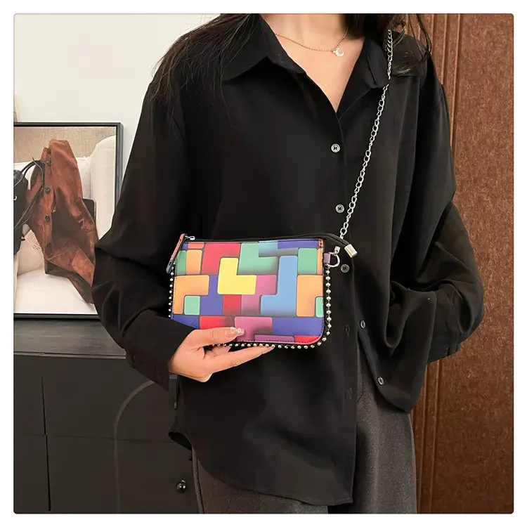 Women's Painted Colorful Chain Crossbody Bag 2025 — feature 24