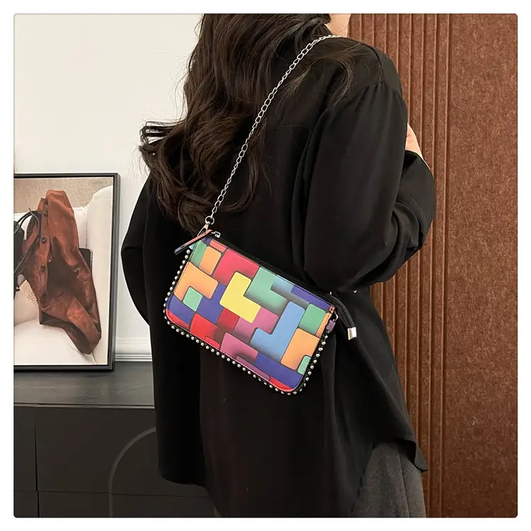 Women's Painted Colorful Chain Crossbody Bag 2025 — feature 25