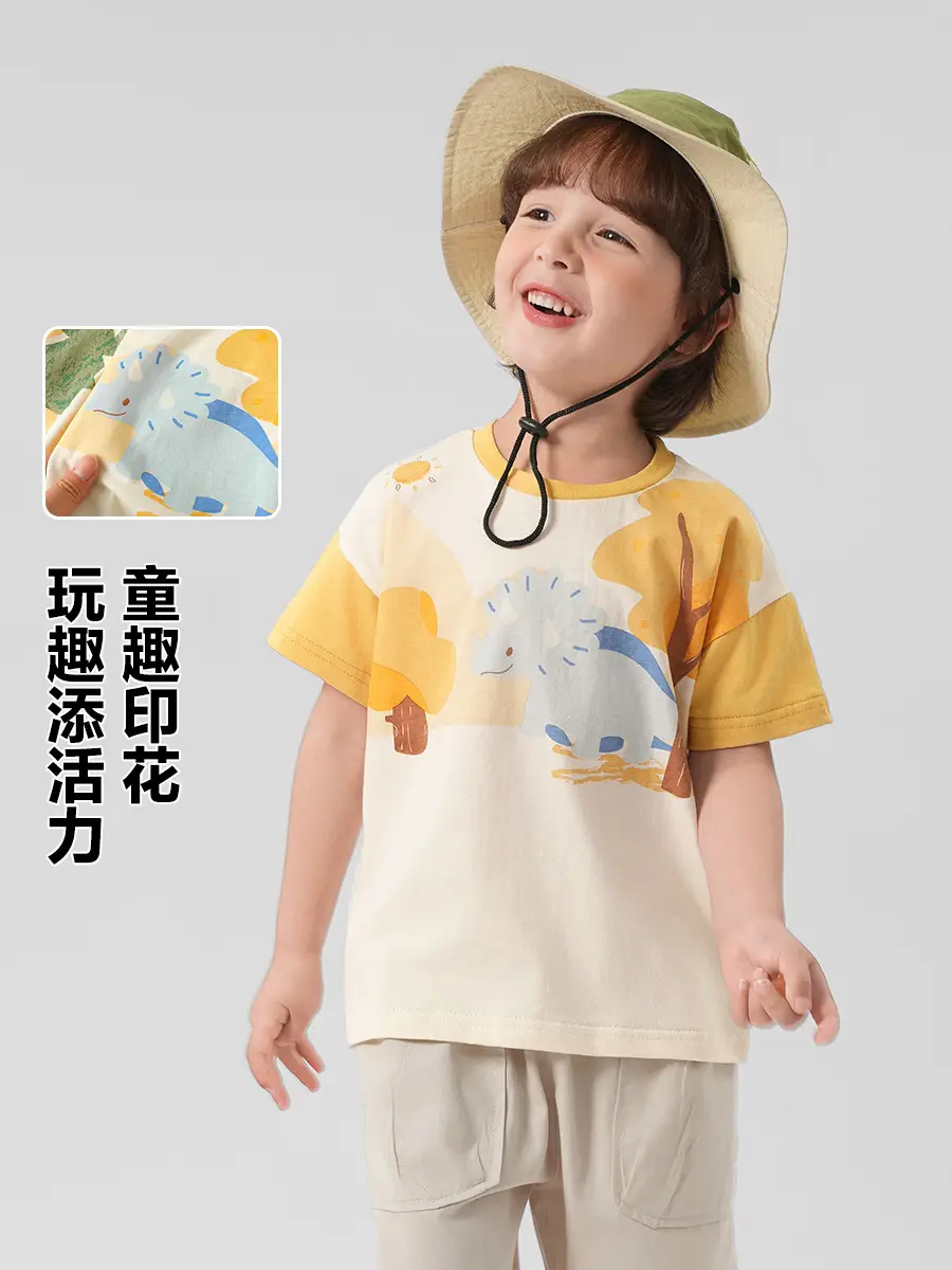 Right European Boys T-shirt Short Sleeve Summer New Kids Wear - Image 8
