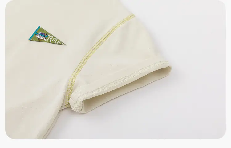 Dudu Jia Boys Cotton T-Shirt Cream Olive Green Summer Wear — feature 25
